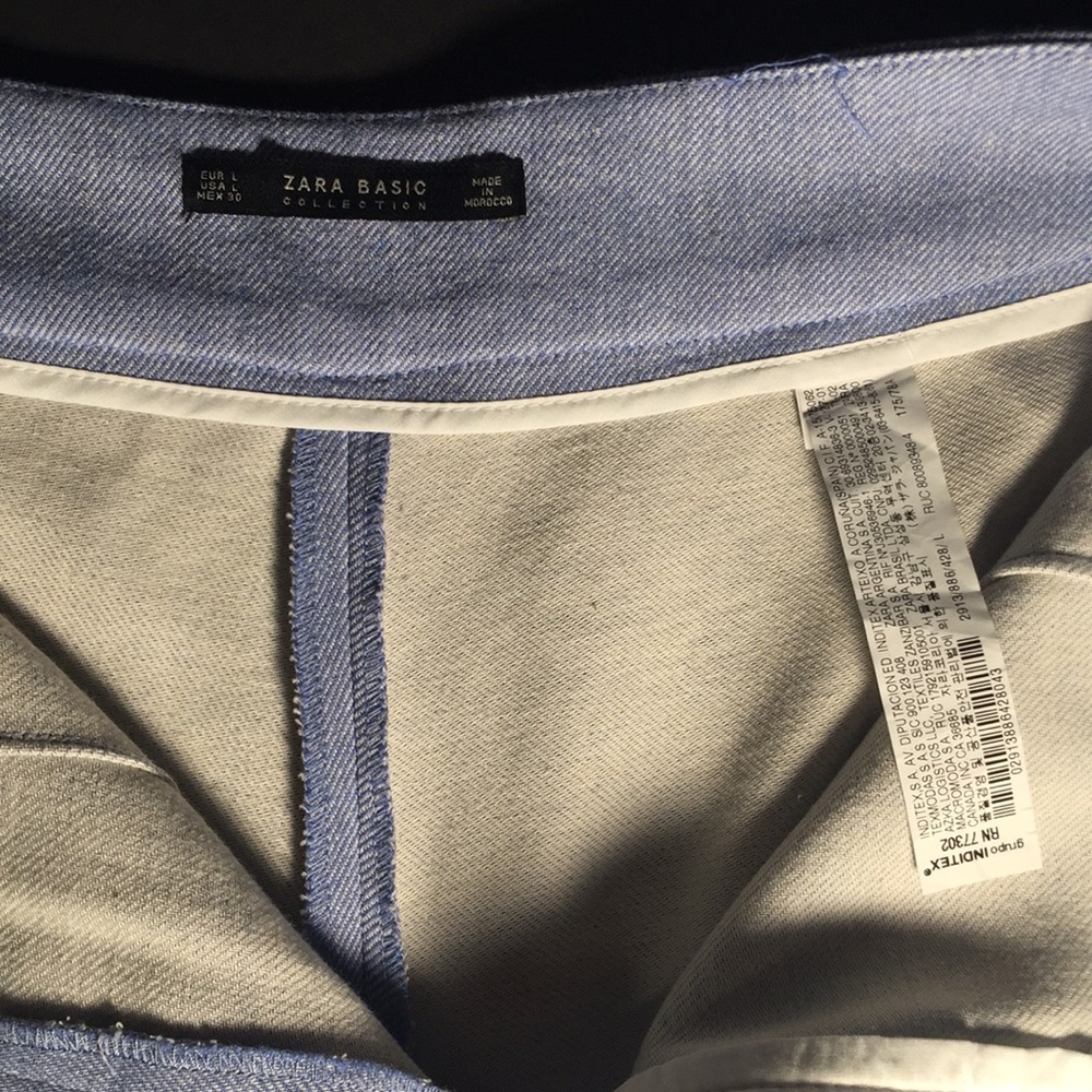 Zara Basic Collection Bermuda Shorts with Ruffles - Picture 8 of 8